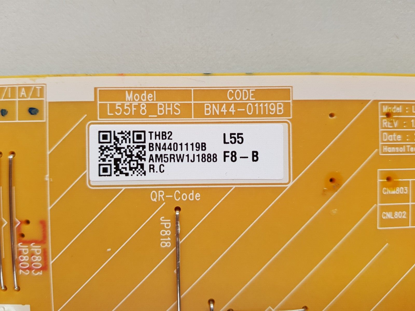 GENUINE SAMSUNG QA55LS03BAW POWER SUPPLY BOARD BN44-01119B L55F8_BHS