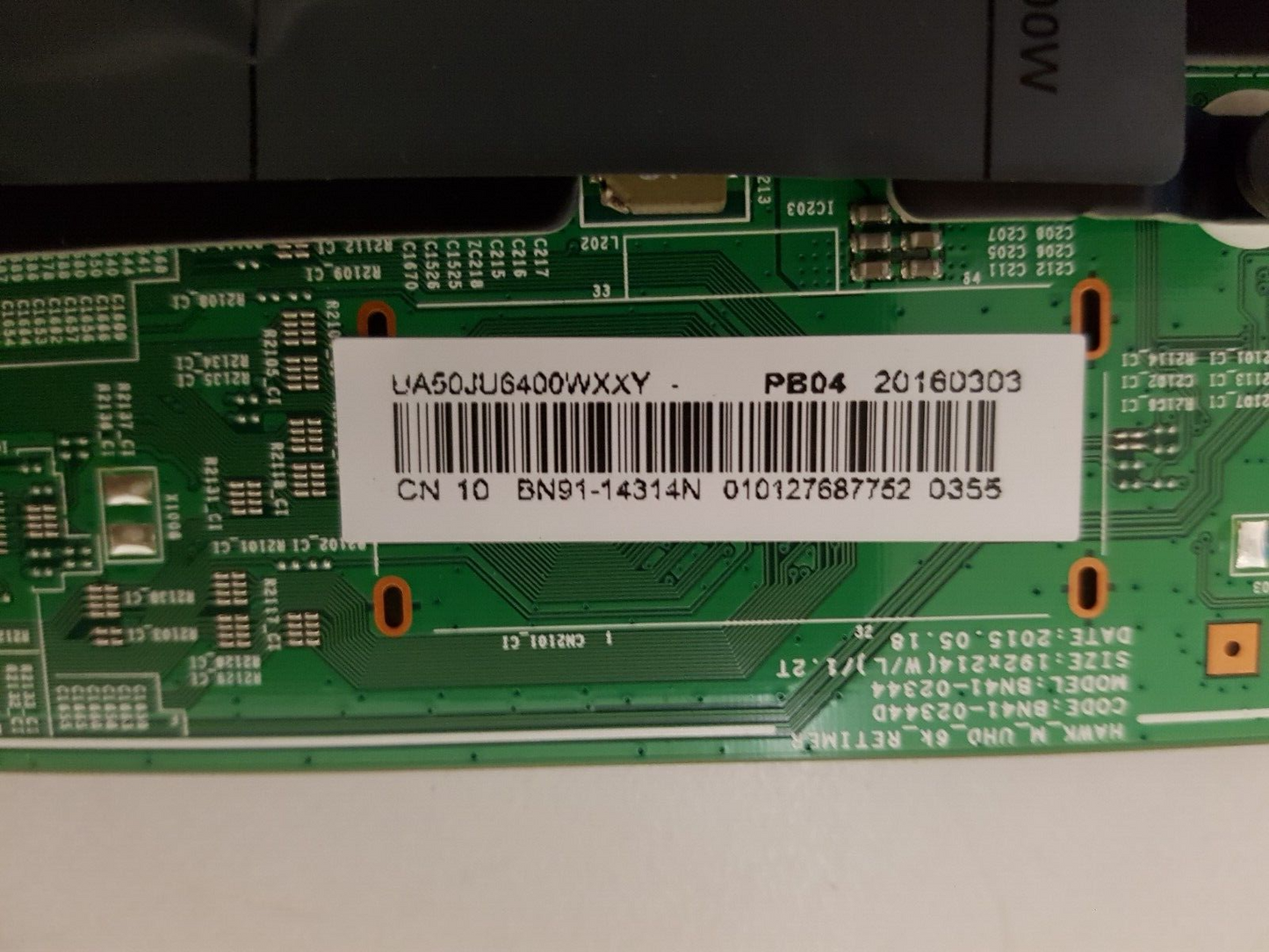 GENUINE SAMSUNG UA50JU6400 (VER-JH02) MAIN BOARD BN91-14314N
