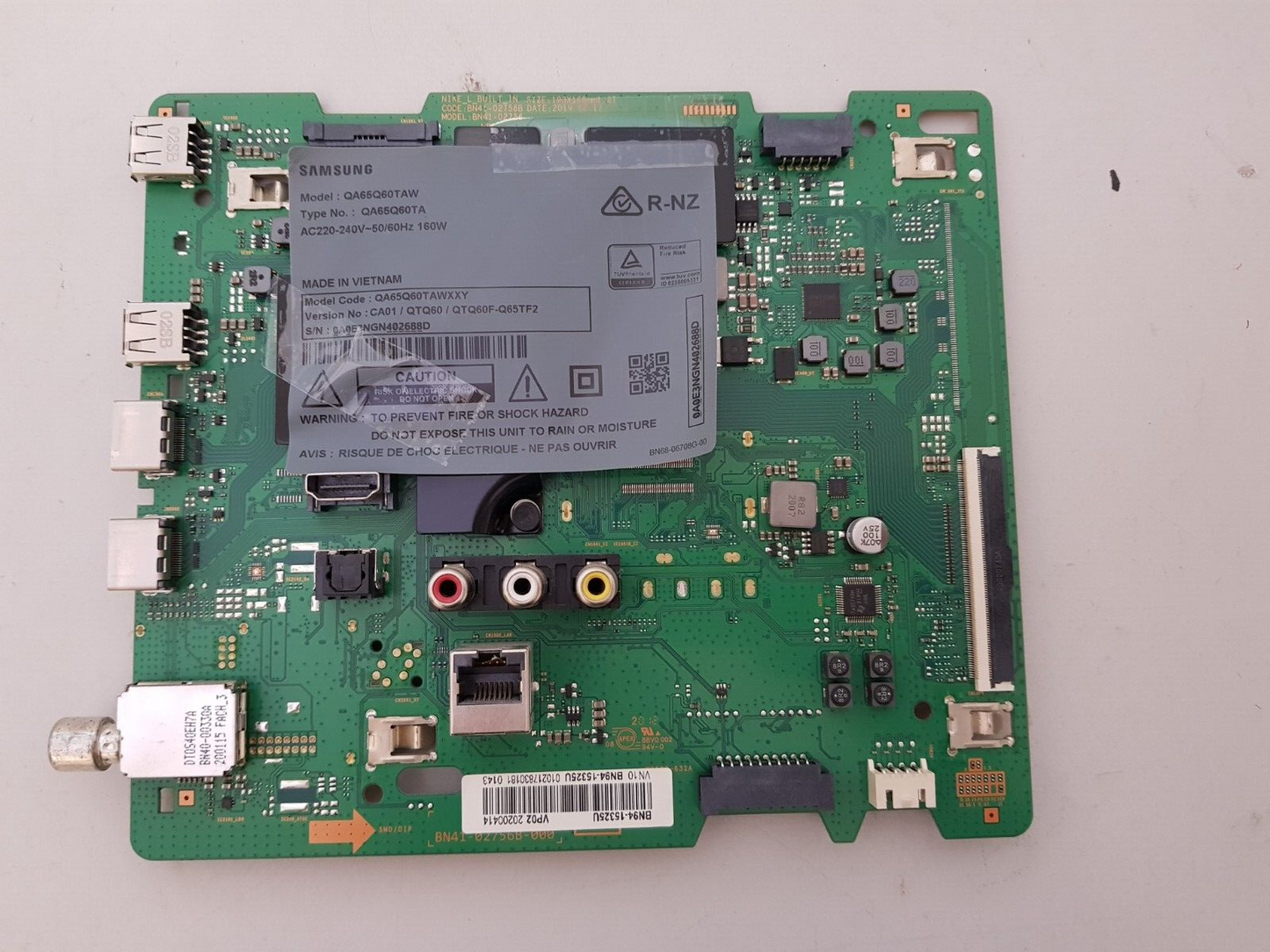 GENUINE SAMSUNG QA65Q60TAW (VER-CA01) MAIN BOARD BN94-15325U BN41-02756B