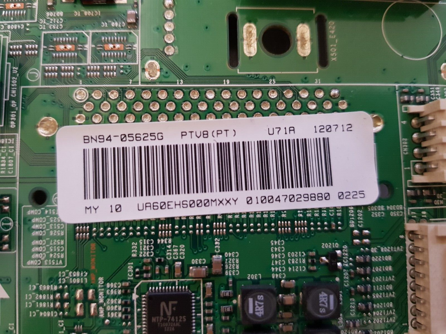 GENUINE SAMSUNG UA60EH6000 (VER-HS01) MAIN BOARD BN94-05625G