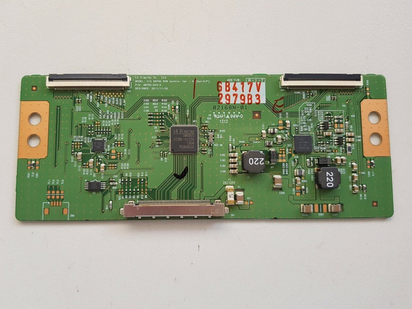GENUINE LG 55LA5710 T-CON BOARD 6B417V-2979B3 6870C-0421A 02168N-01
