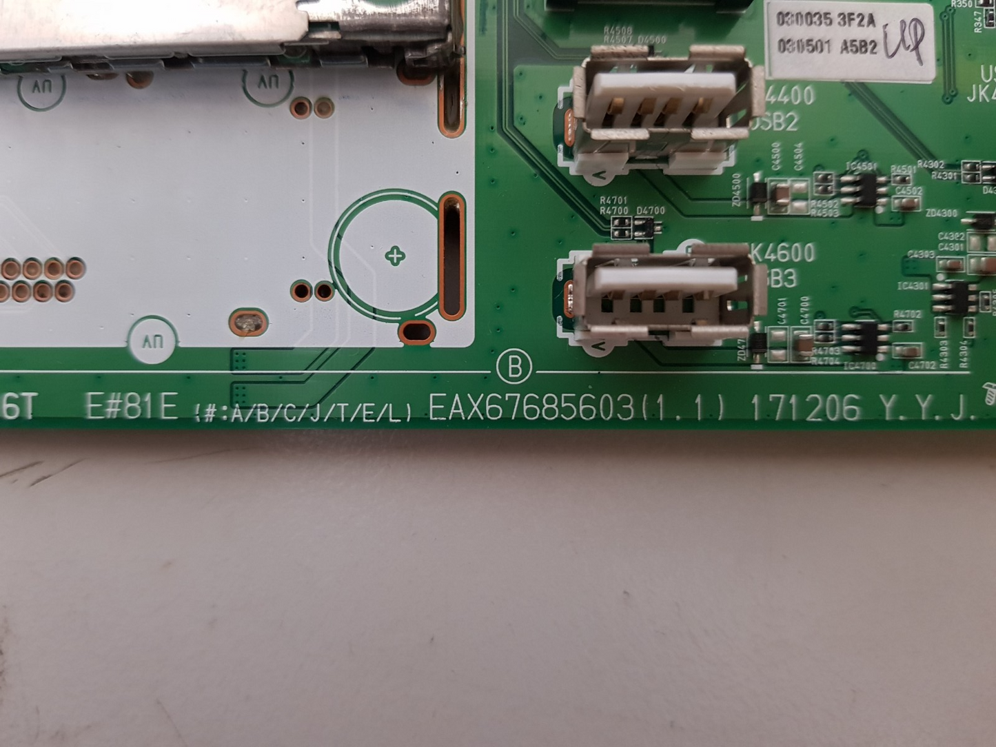 GENUINE LG OLED 55E8PTA .AAUWLJD MAIN BOARD EAX67685603 1.1 65208503