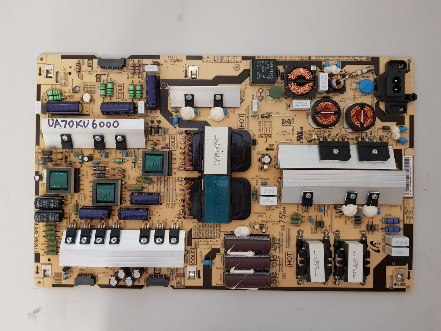 GENUINE SAMSUNG UA70KU6000 POWER SUPPLY BOARD BN44-00874A L75S5N_KHS