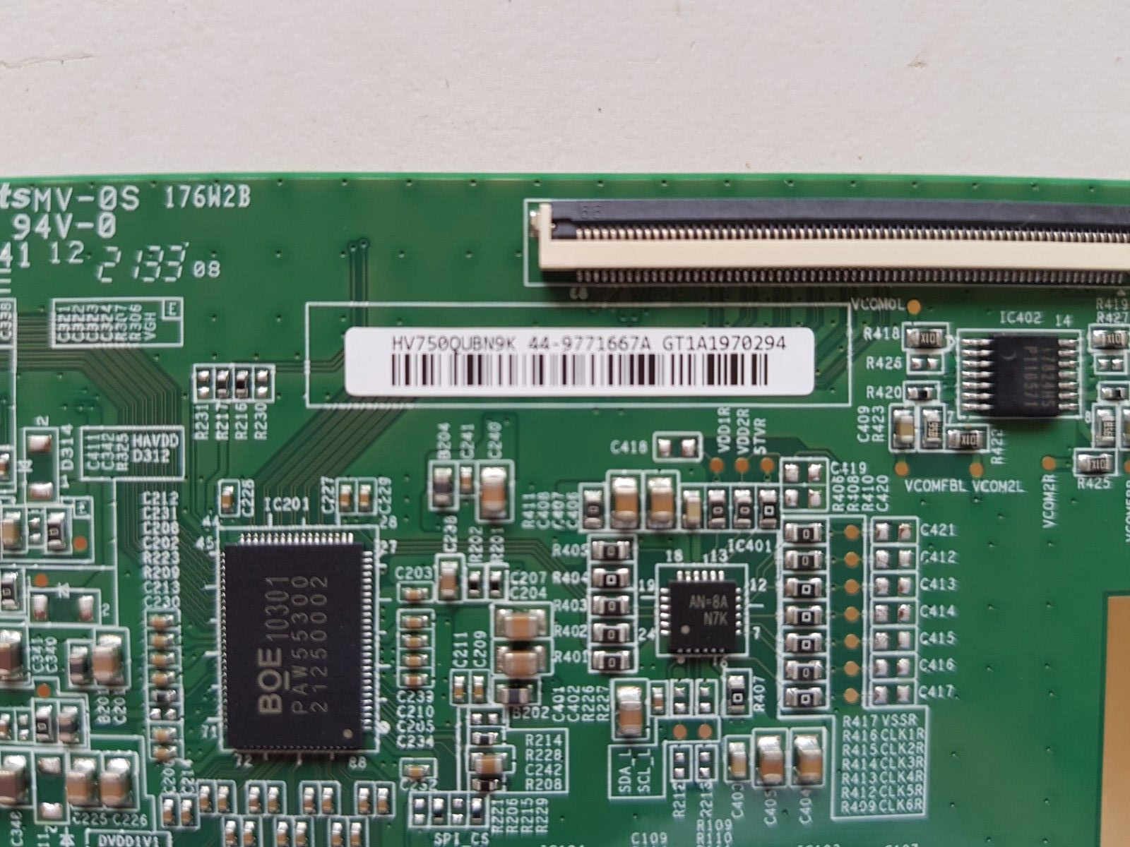 GENUINE SONY KD 75X80J T-CON BOARD 47_6021397_CPCB_HV750QUB_R0.0 HV750QUBN9K