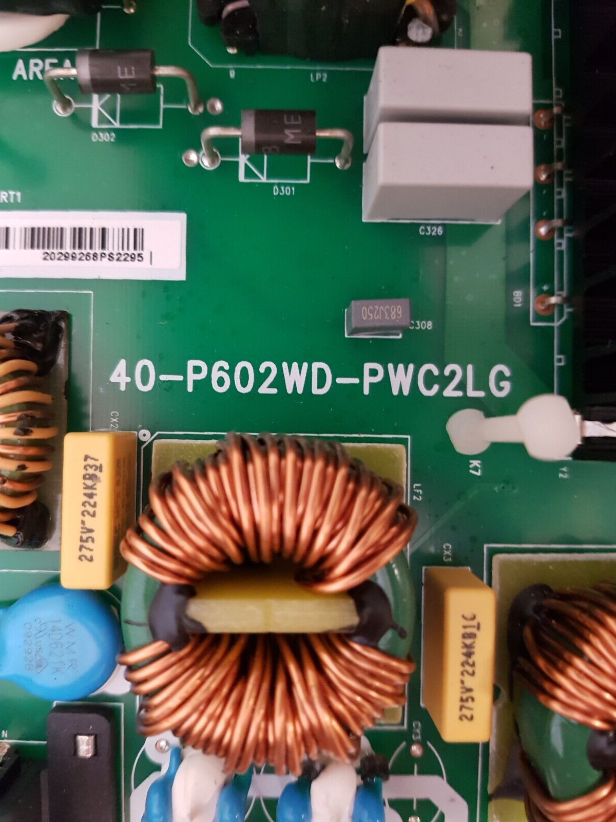 GENUINE TCL 85P715 POWER SUPPLY BOARD 40-P602WD-PWC2LG 08-P602W0L-PW200AA