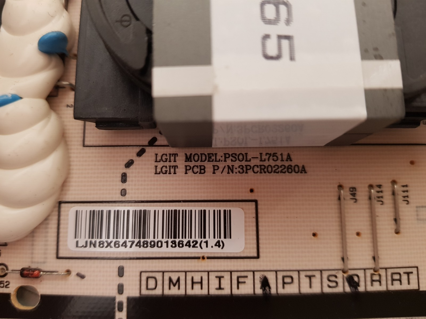 GENUINE LG OLED65B8STB POWER SUPPLY BOARD EAY64748901 LGP65C8-180P EAX67914301