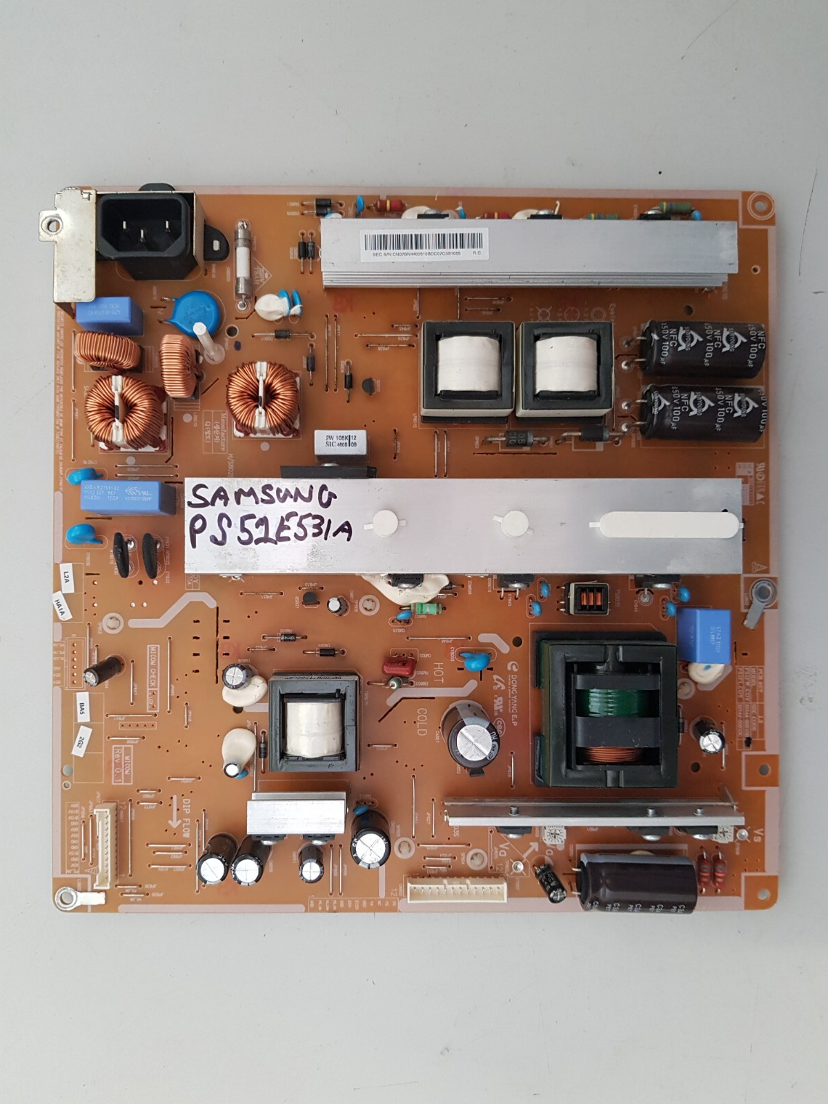GENUINE SAMSUNG PS51E531 POWER SUPPLY BOARD BN44-00510B P51FW_CDY