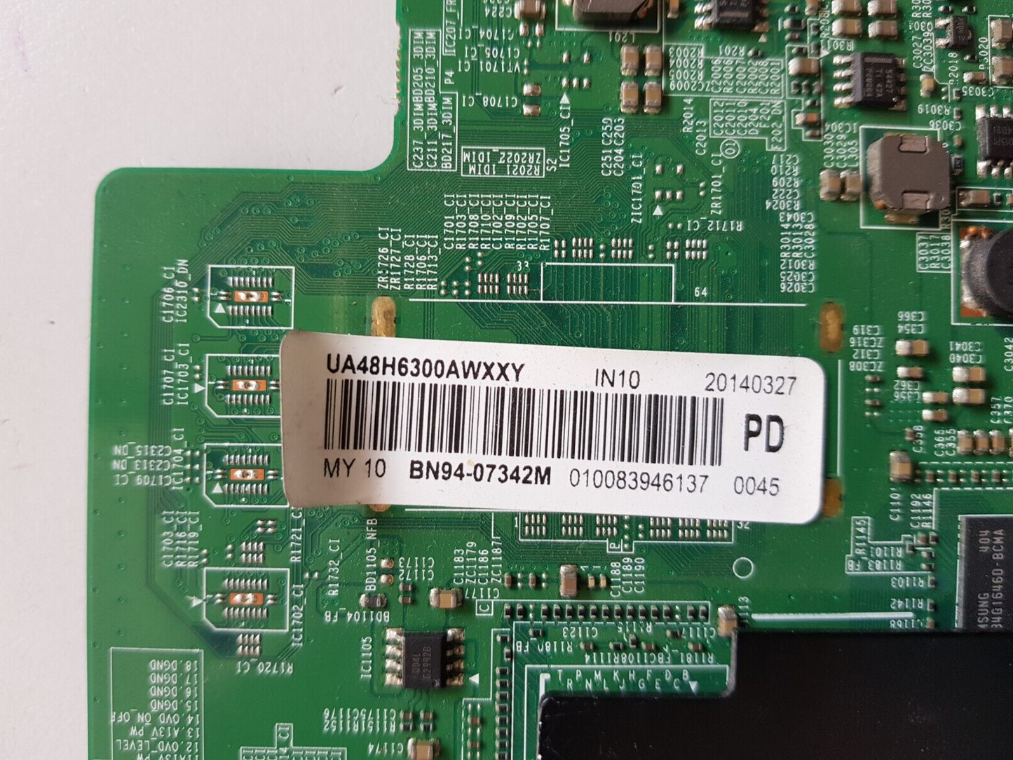 GENUINE SAMSUNG  UA48H6300 VER TD01 MAIN BOARD BN94-07342M BN41-02156A