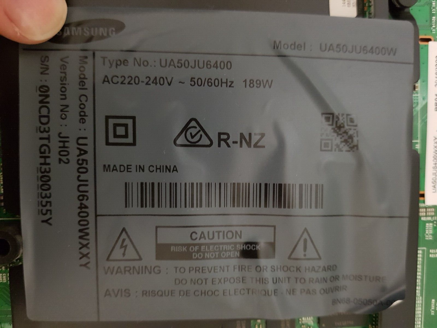 GENUINE SAMSUNG UA50JU6400 (VER-JH02) MAIN BOARD BN91-14314N