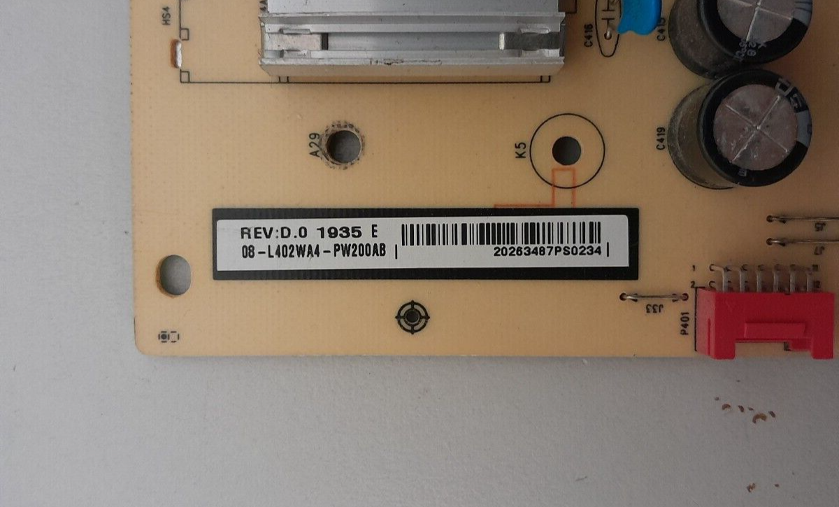 GENUINE TCL 70P8M POWER SUPPLY BOARD 40-L402H8-PWD1CG 08-L402WA4-PW200AB