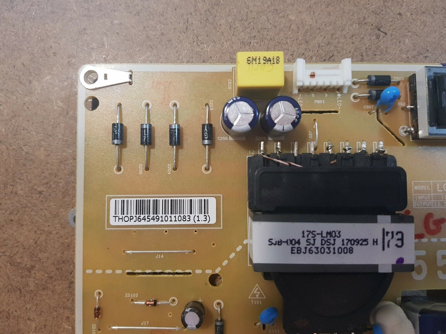 GENUINE LG 55LJ5500V Power Supply Board - EAX67209101 (1.4) EAY64549101