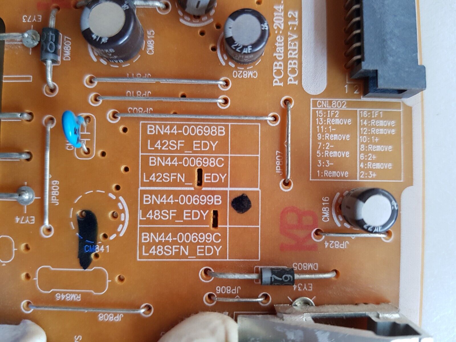 GENUINE SAMSUNG UA48H5000 POWER SUPPLY BOARD BN44-00699B L48SF_EDY