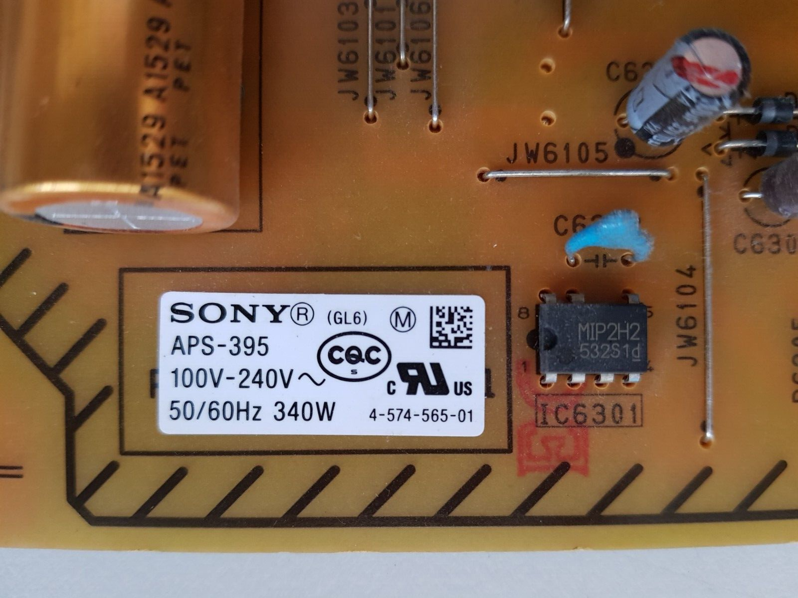 GENUINE SONY KD 55X8000C POWER SUPPLY BOARD GL6 APS-395 147463311 1-980-310-11