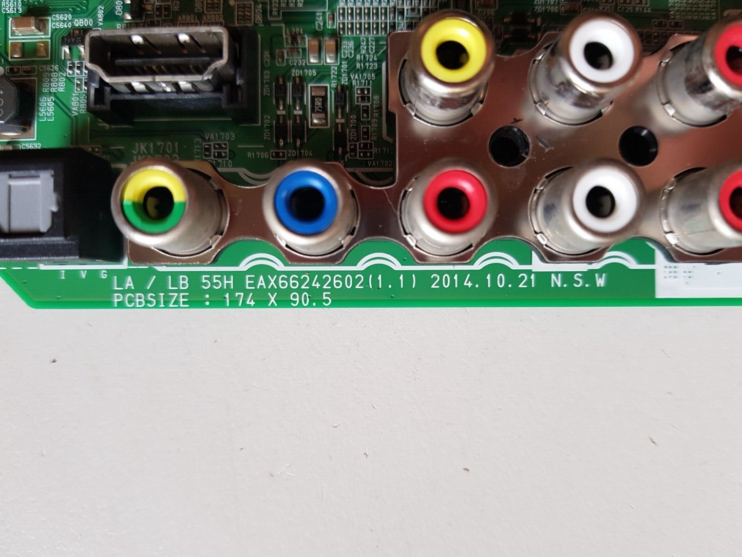GENUINE LG 42LF5500 MAIN BOARD EAX66242602 (1.1) EBT63768601 63005801