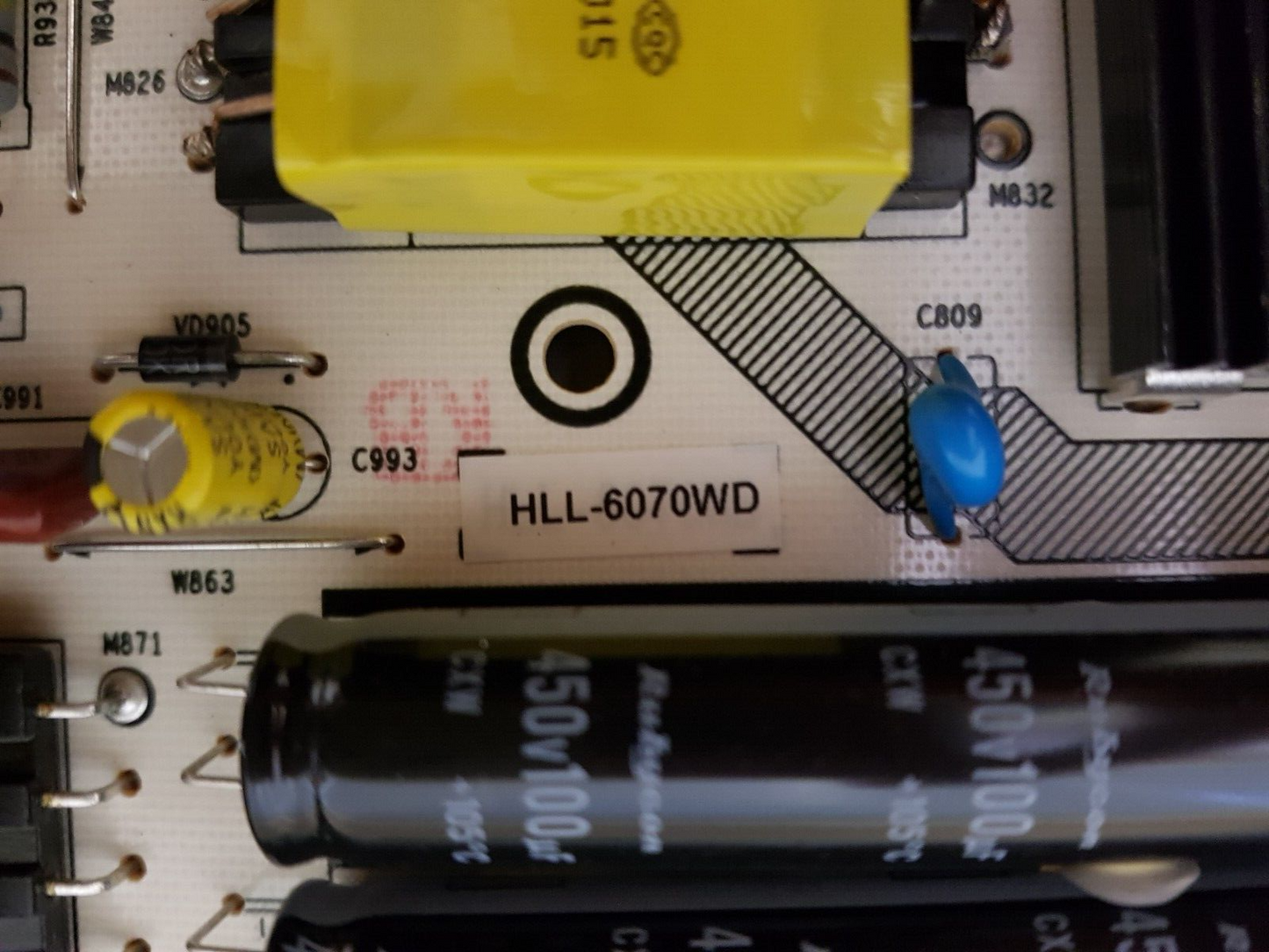 GENUINE HISENSE 65M7000UWG POWER SUPPLY BOARD RSAG7.820.6675 HLL-6070WD 196327