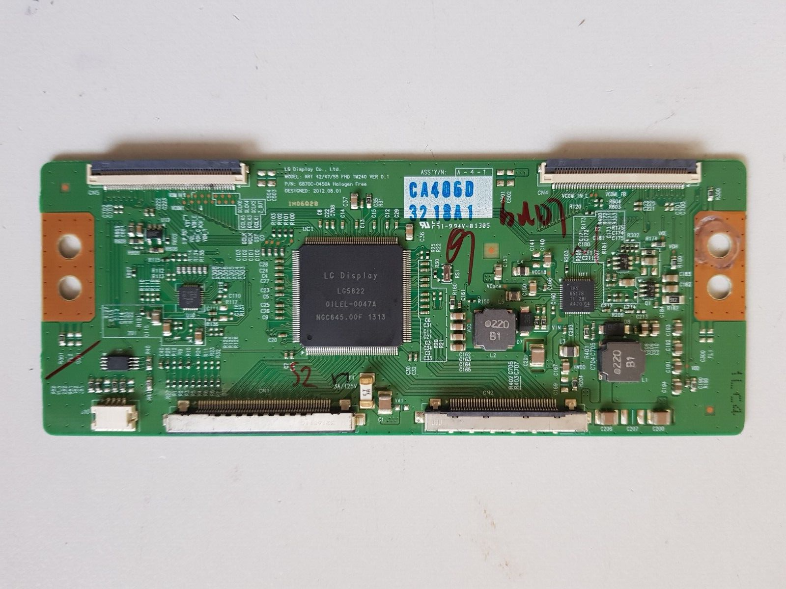 GENUINE PANASONIC TH-L55ET60A T-CON BOARD 6871L-3218A 6870C-0450A