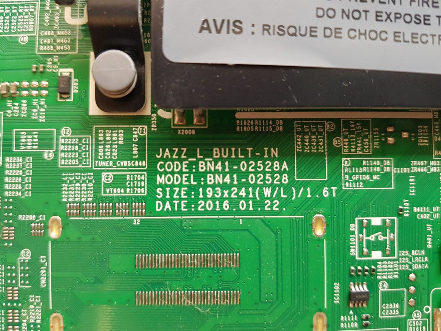 GENUINE SAMSUNG UA65KU6000WXXY (VER DA01) MAIN BOARD BN94-10803E BN41-02528A