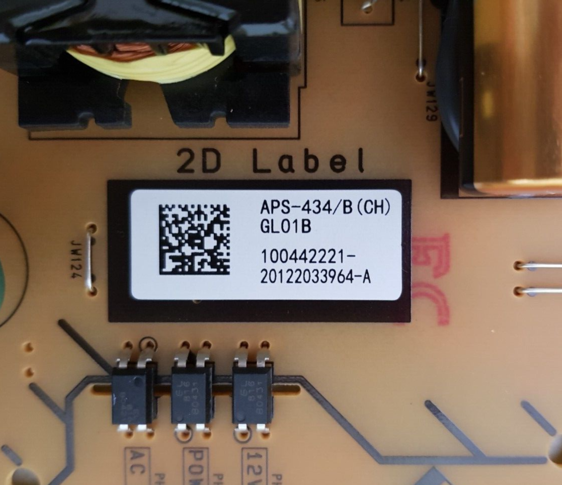 GENUINE SONY KD- 55X8000H POWER SUPPLY BOARD GL01 APS-434 100442221 100985711