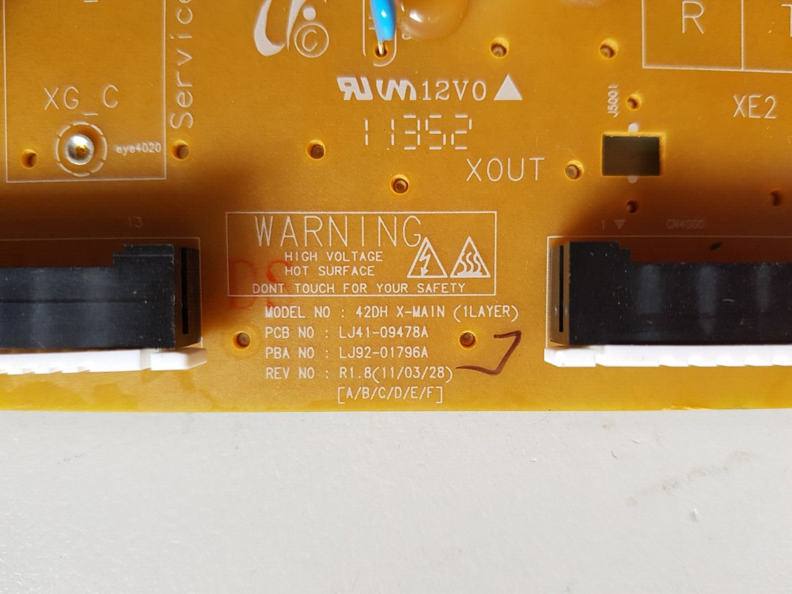GENUINE SAMSUNG PS43D450 X-MAIN BOARD LJ41-09478A LJ92-01796A
