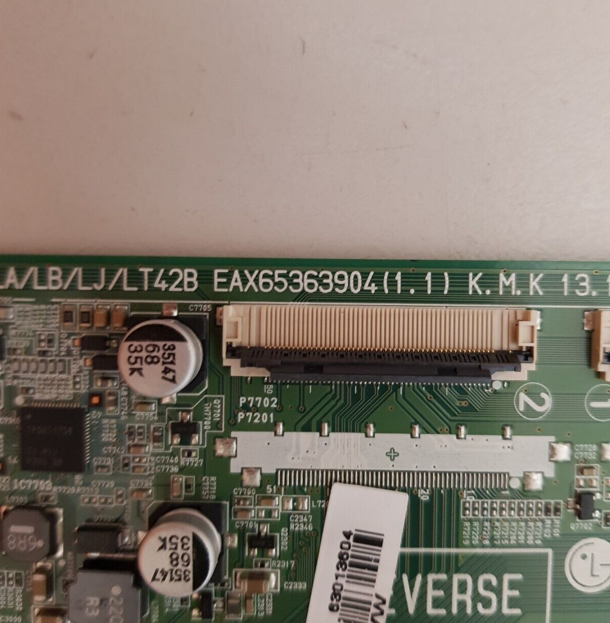 GENUINE LG 50LB6500 MAIN BOARD EAX65363904 1.1 63013604