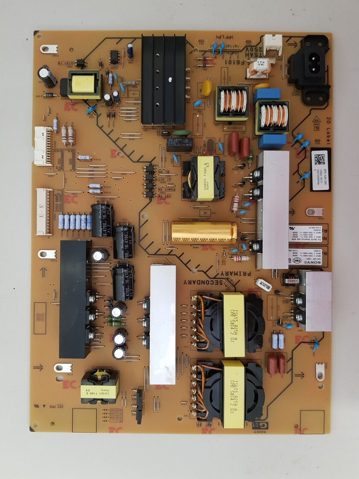 GENUINE SONY KD 65X9000H POWER SUPPLY BOARD APS-435(CH) G01 100660311