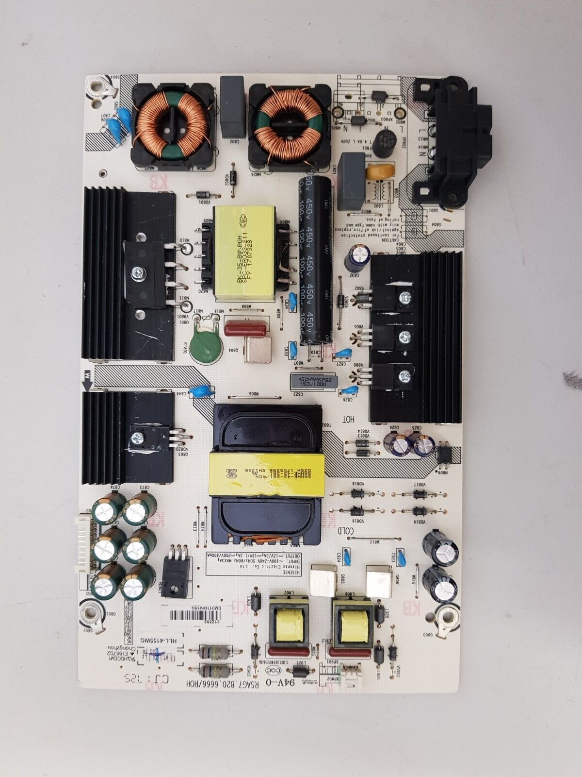 GENUINE HISENSE 43N6 POWER SUPPLY BOARD RSAG7.820.6666 HLL-4155WG 212303