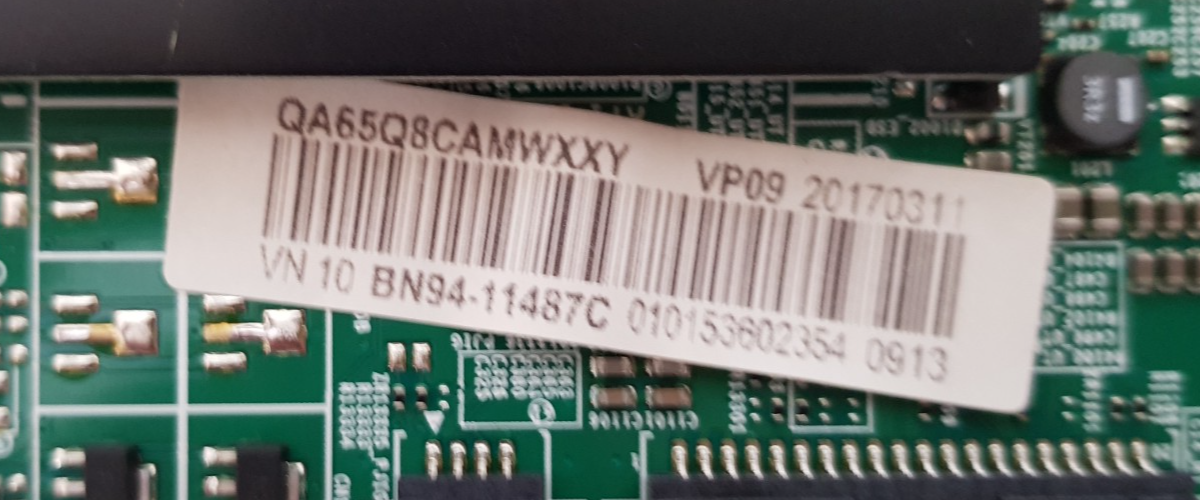 GENUINE SAMSUNG QA65Q8CAMW XXY (VER FA01) MAIN BOARD BN94-11487C