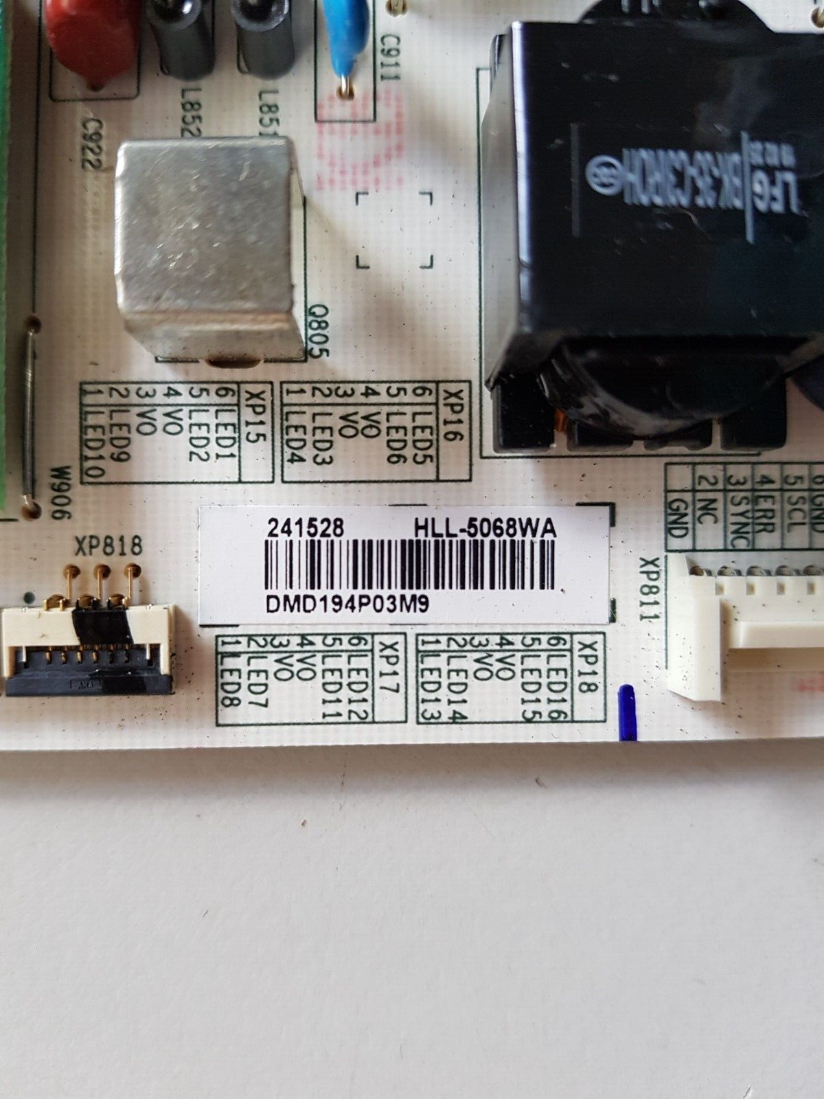 GENUINE HISENSE 65RG POWER SUPPLY BOARD RSAG7.820.8351 HLL-5068WA 241528