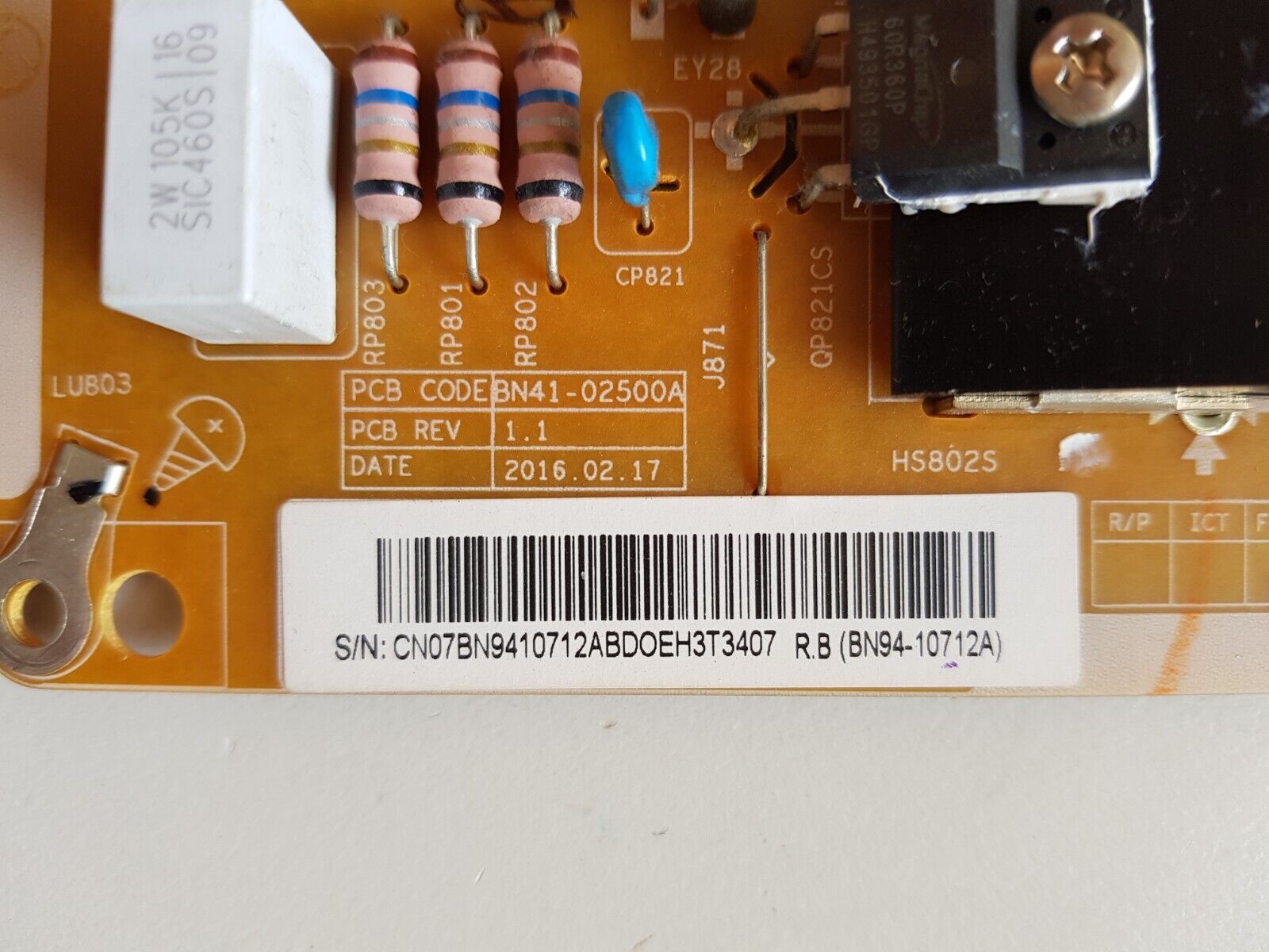 GENUINE SAMSUNG UA50KU6000 UA55KU6000 POWER SUPPLY BOARD BN94-10712A L55S5_KVD