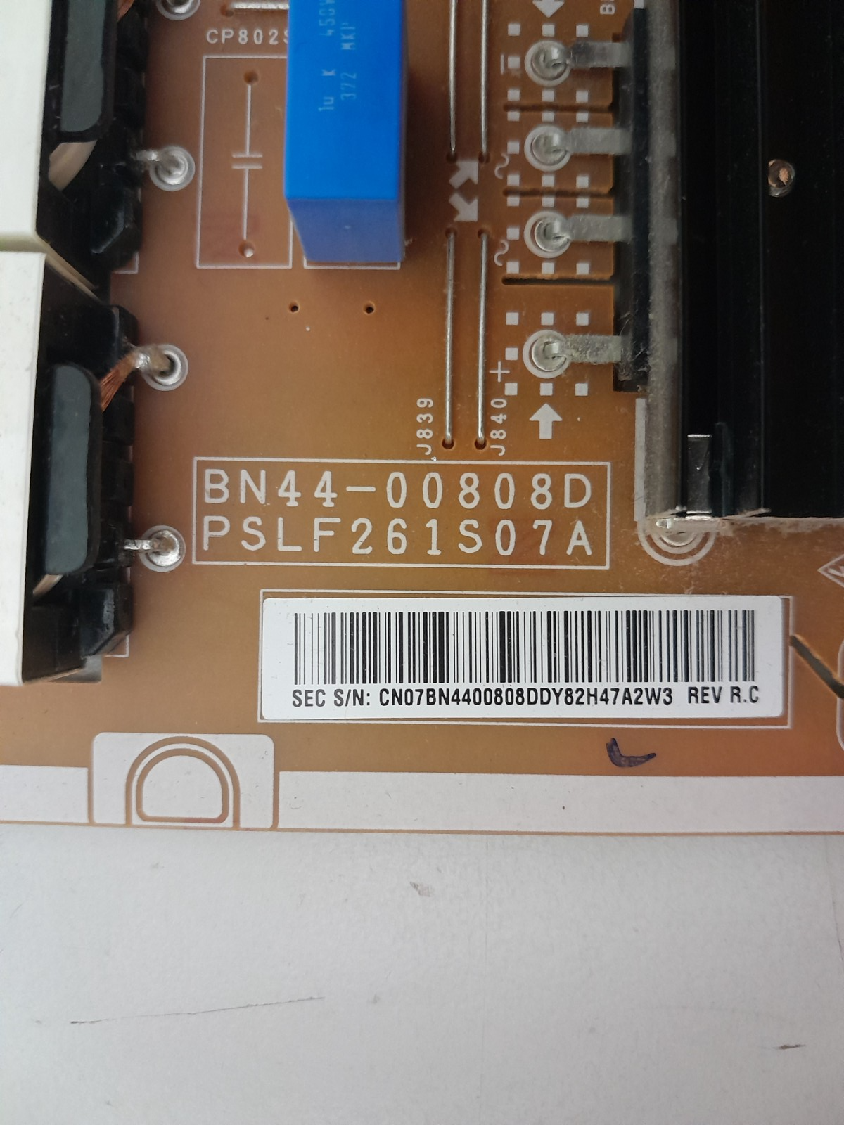 GENUINE SAMSUNG UA60KU6000 POWER SUPPLY BOARD BN44-00808D L65S6N_FSM PSLF261S07A