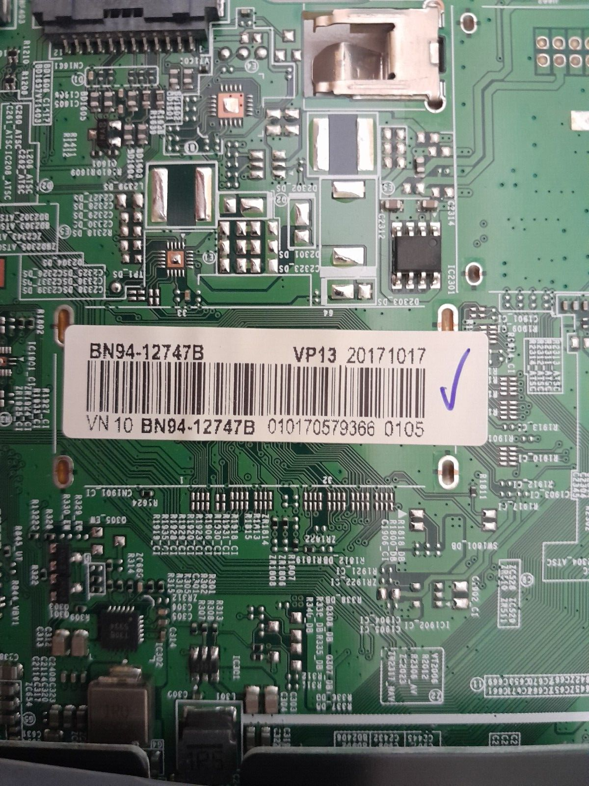 GENUINE SAMSUNG UA50MU6100 WXXY (VER DB03) MAIN BOARD BN94-12747B