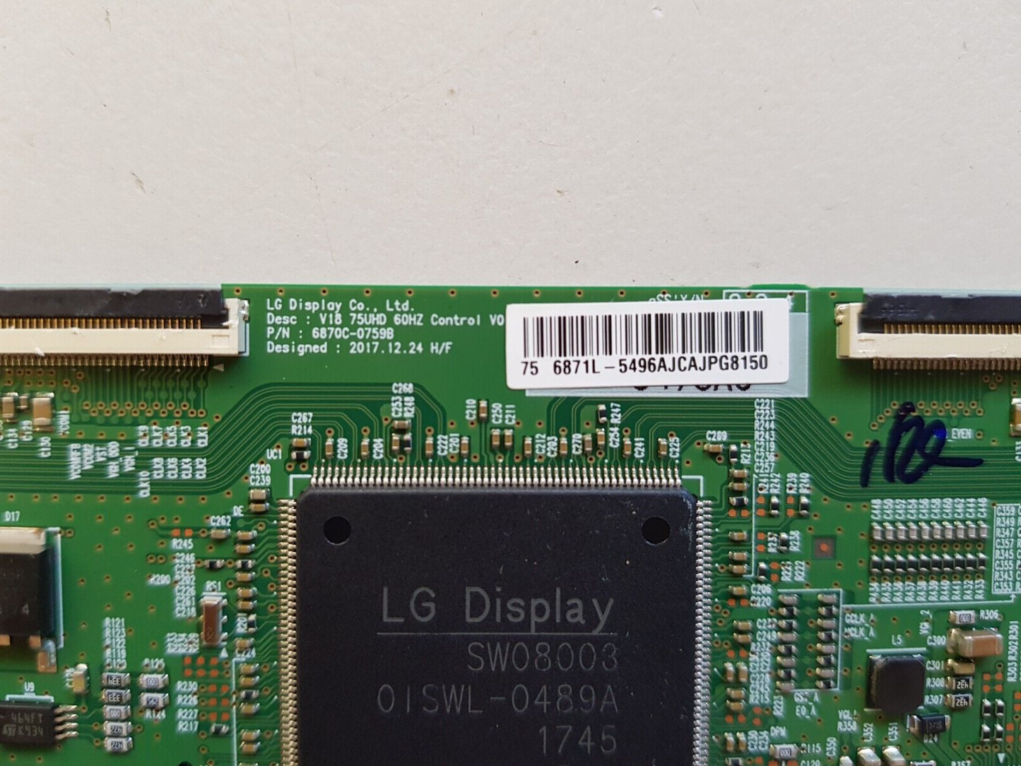 GENUINE LG 75UM6970 T-CON BOARD 6870C-0759B 6871L-5496A