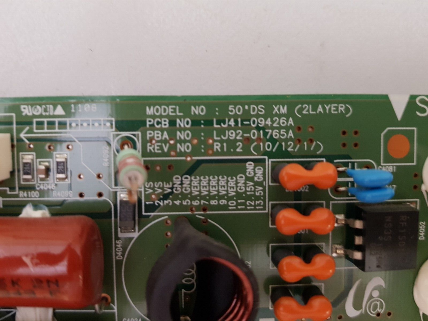 GENUINE SAMSUNG PS51D8000 PS51D9000 X-MAIN BOARD LJ41-09426A LJ92-01765A