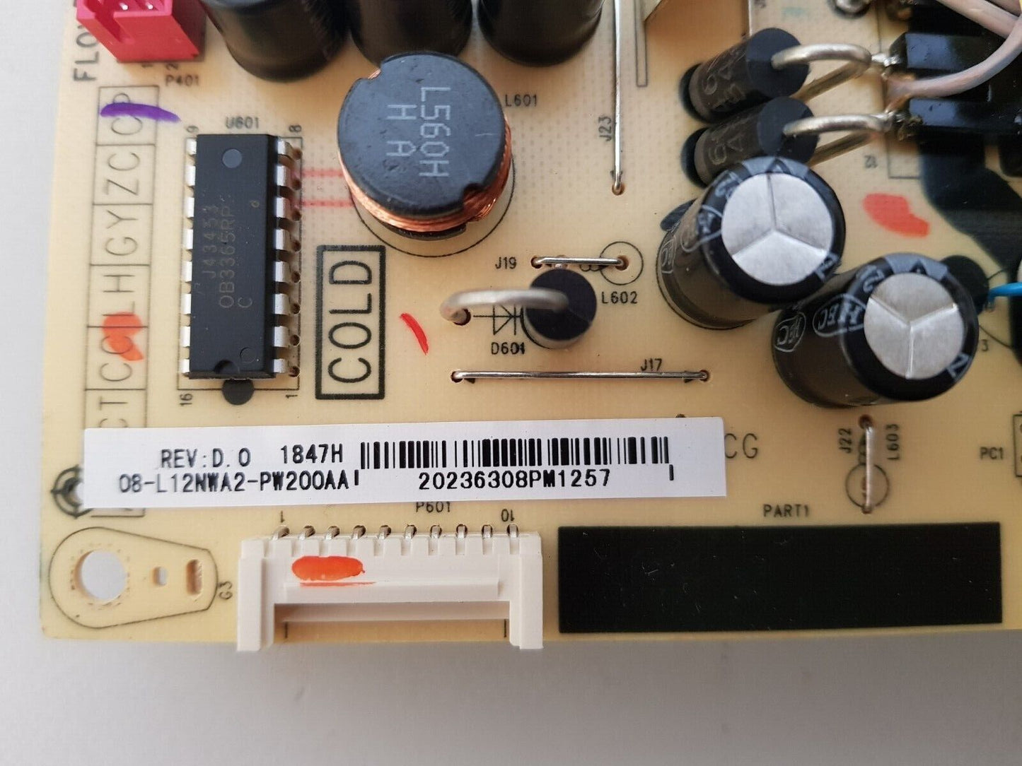 GENUINE TCL 43P8M 50P4US POWER SUPPLY BOARD 08-L12NWA2-PW200AA