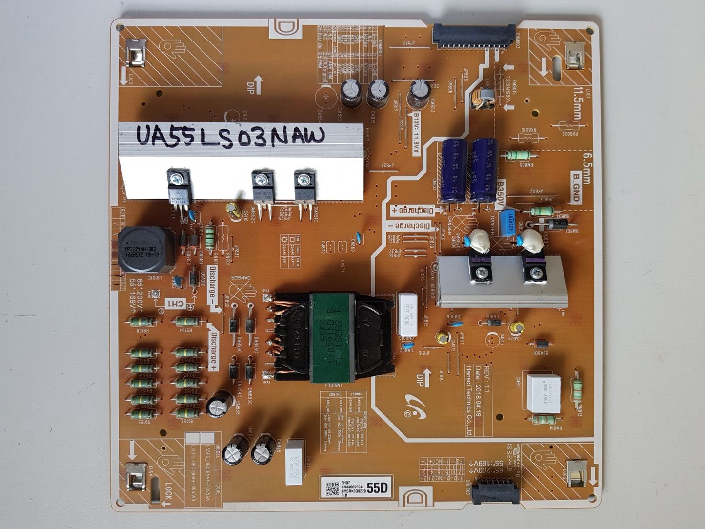 GENUINE SAMSUNG UA55LS03NAW POWER SUPPLY BOARD BN44-00959A L55F6_NHS