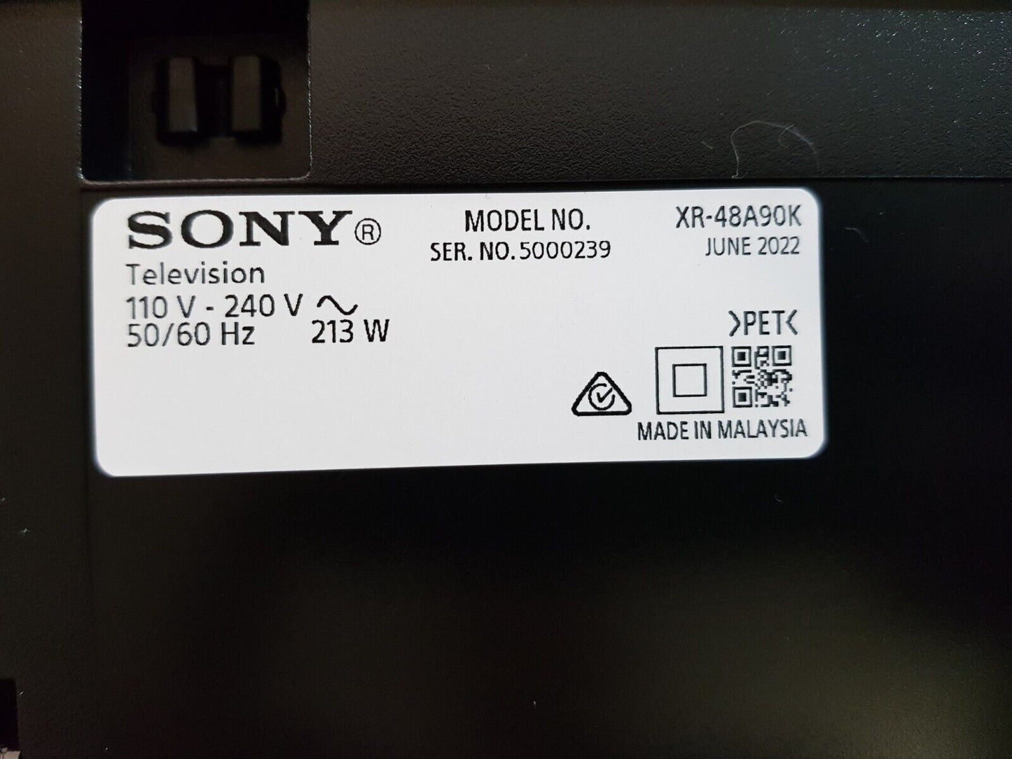GENUINE SONY XR-48A90K STAND & SCREWS (SOME ASSEMBLY REQUIRED)