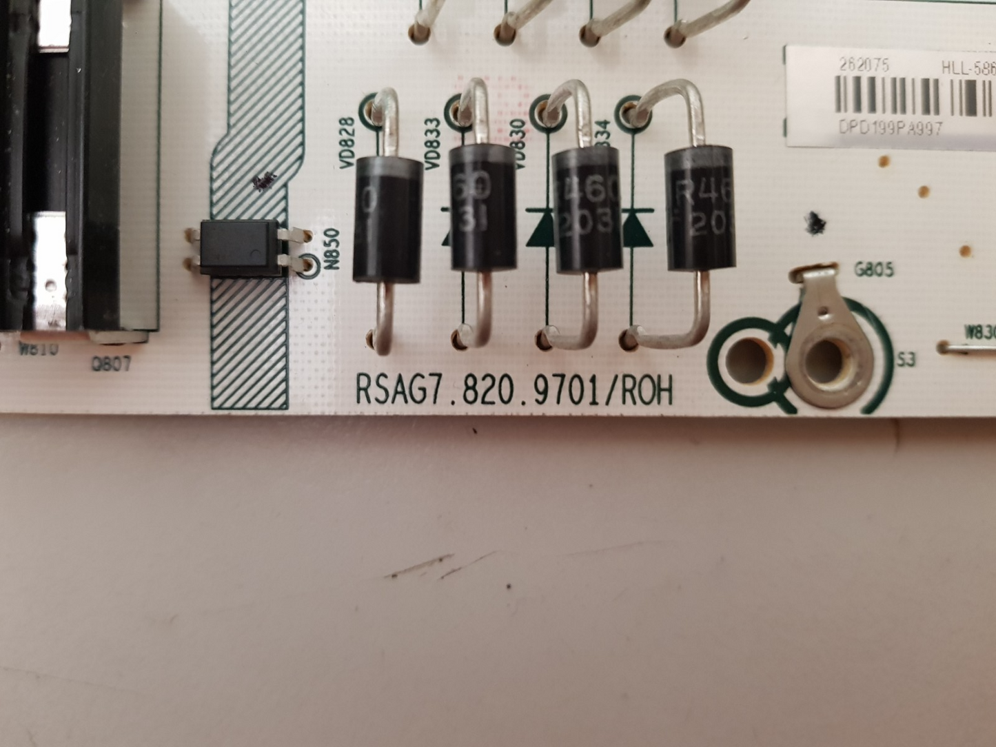GENUINE HISENSE 70S5 POWER SUPPLY BOARD RSAG7.820.9701 HLL-5868WA 262075