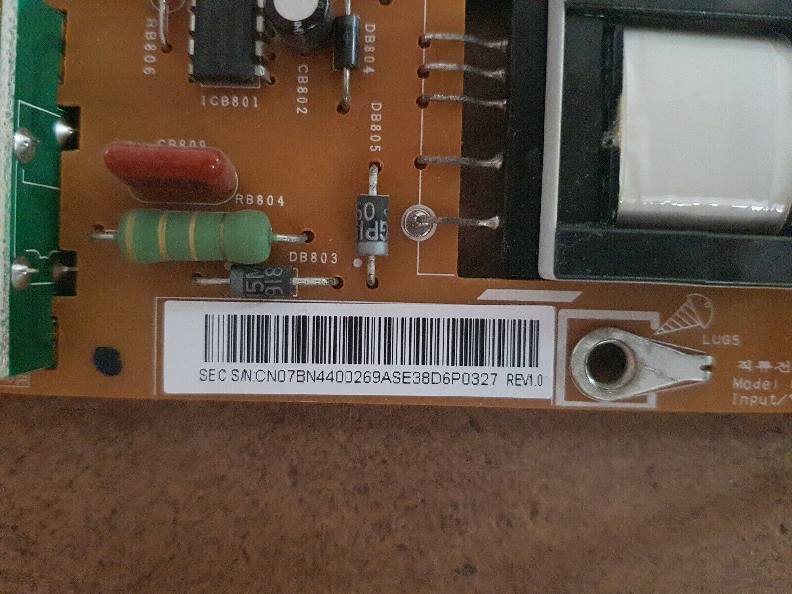 GENUINE Samsung UA46B6000 UA46B7100 Power Supply Board - BN44-00269A PD4612F1