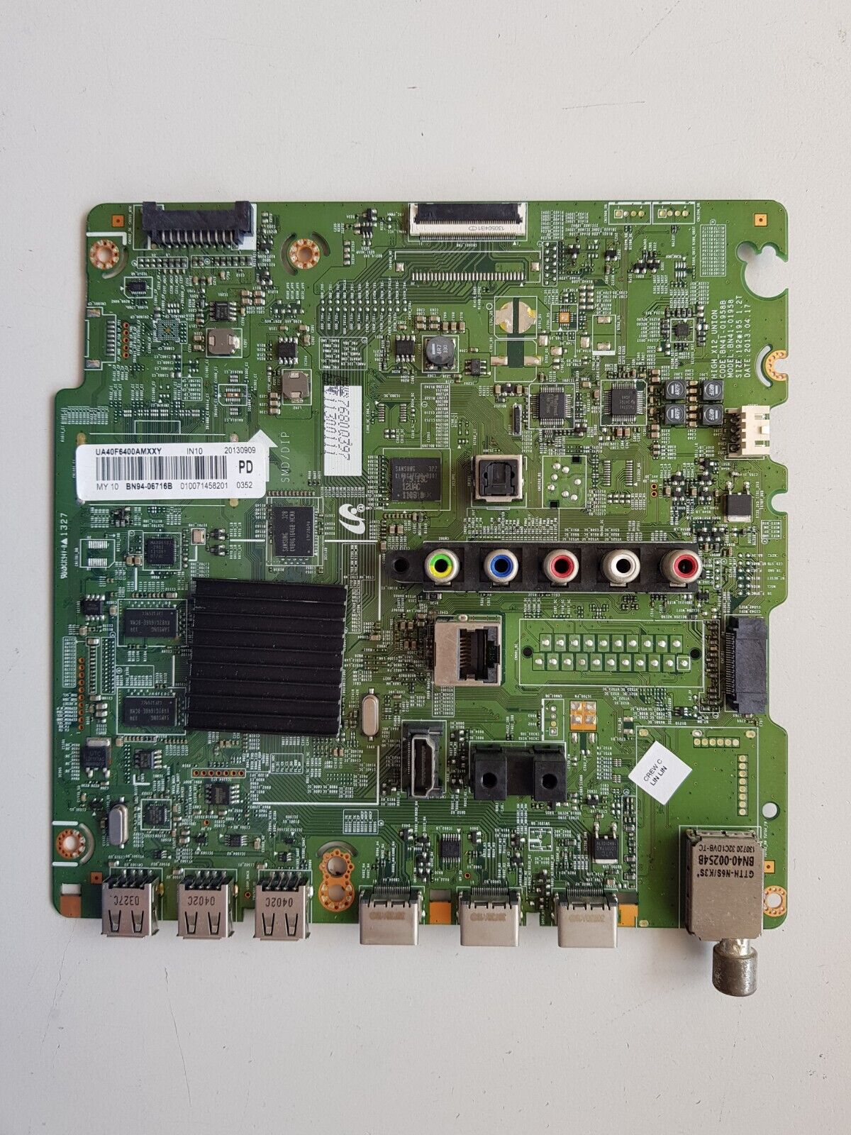 GENUINE SAMSUNG UA40F6400 (VER TU02) MAIN BOARD BN94-06716B