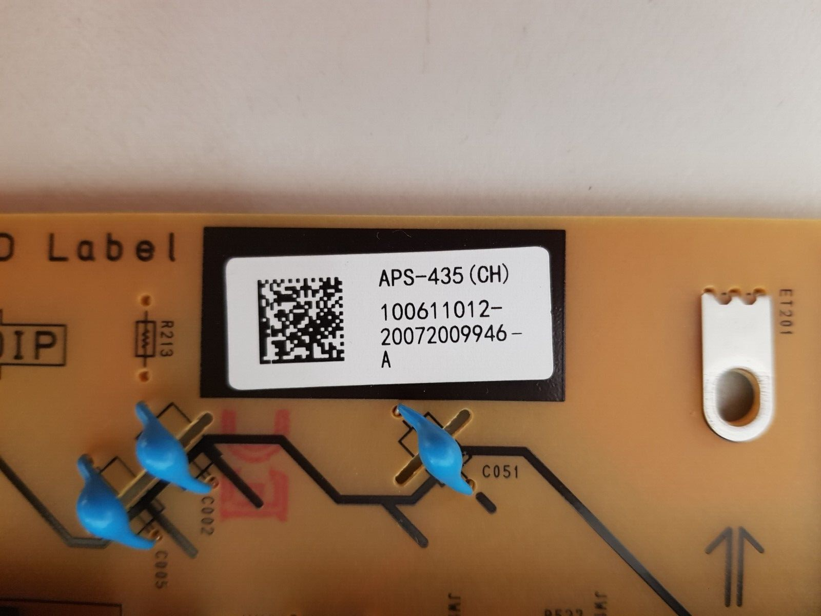 GENUINE SONY KD 65X9000H POWER SUPPLY BOARD APS-435(CH) G01 100660311