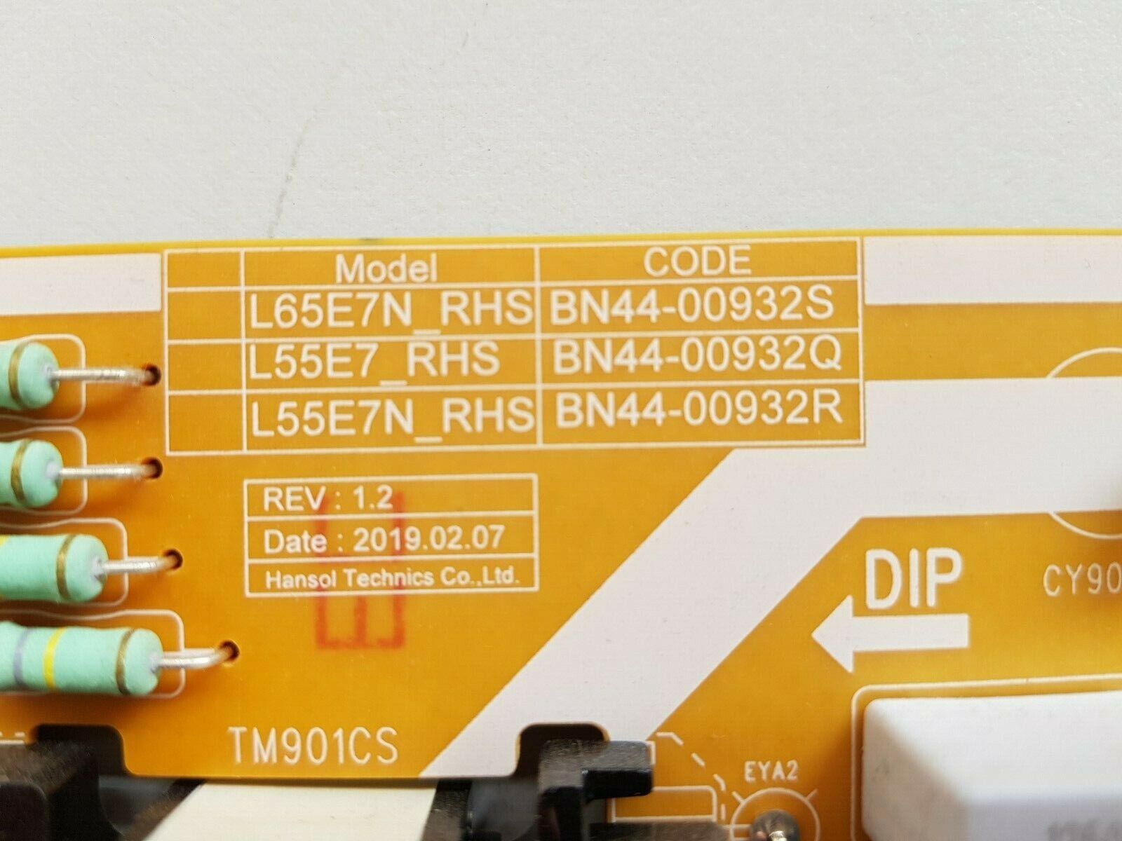GENUINE SAMSUNG UA65RU7100 POWER SUPPLY BOARD BN44-00932S L65E7N_RHS