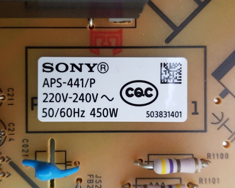 GENUINE SONY KD- 65X85K POWER SUPPLY BOARD GL24 101359711 APS441/P 101350921