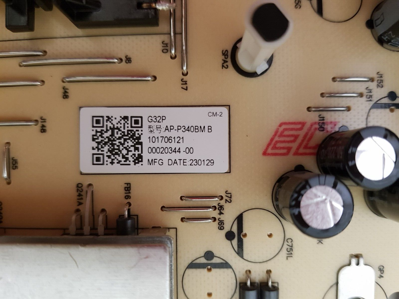 GENUINE SONY XR65X90L POWER SUPPLY BOARD G32P AP-P340BM B 101706121