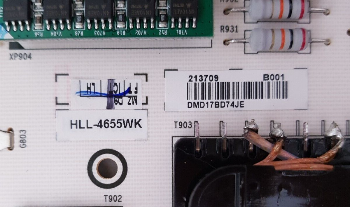 GENUINE HISENSE 50N7 POWER SUPPLY BOARD RSAG7.820.6350 HLL-4655WK 213709