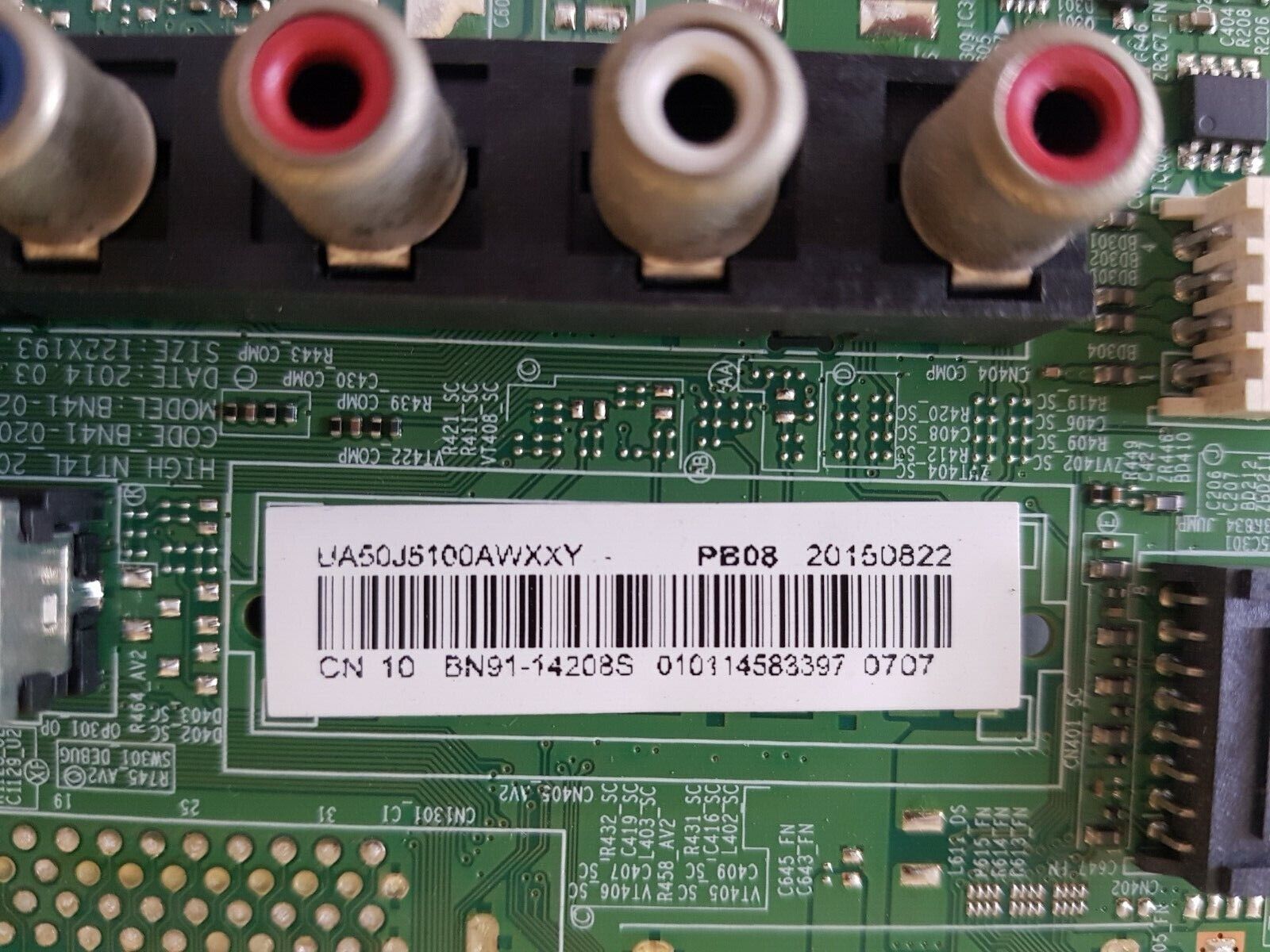 GENUINE SAMSUNG UA50J5100AWXXY (VER-DH03) MAIN BOARD BN41-02098B BN91-14208S