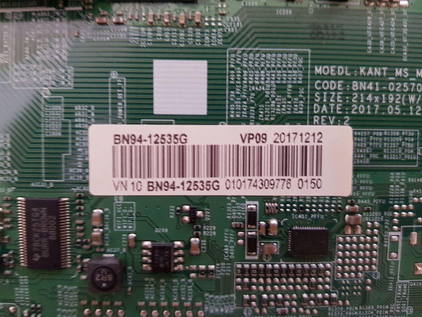 GENUINE SAMSUNG UA55MU9000WXXY (VER FA01) MAIN BOARD BN94-12535G BN41-02570B