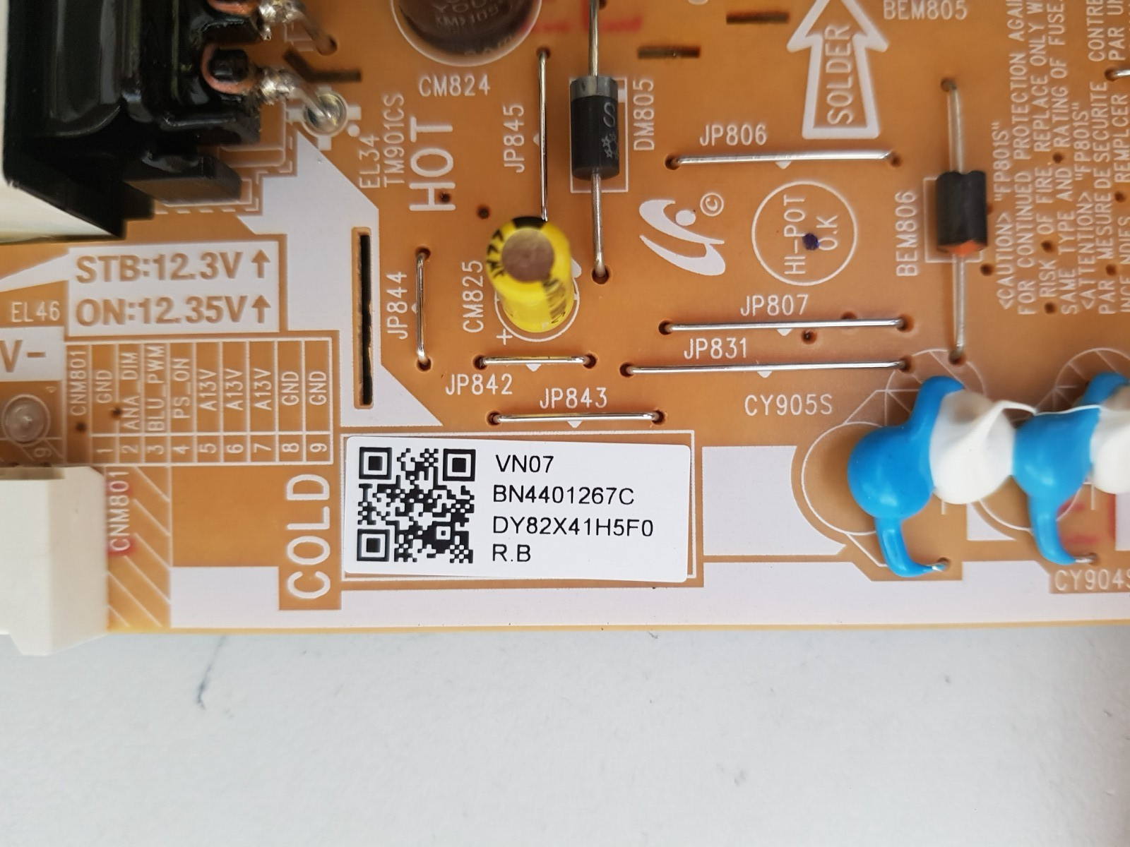 GENUINE SAMSUNG UA55DU7000 POWER SUPPLY BOARD BN44-01267C