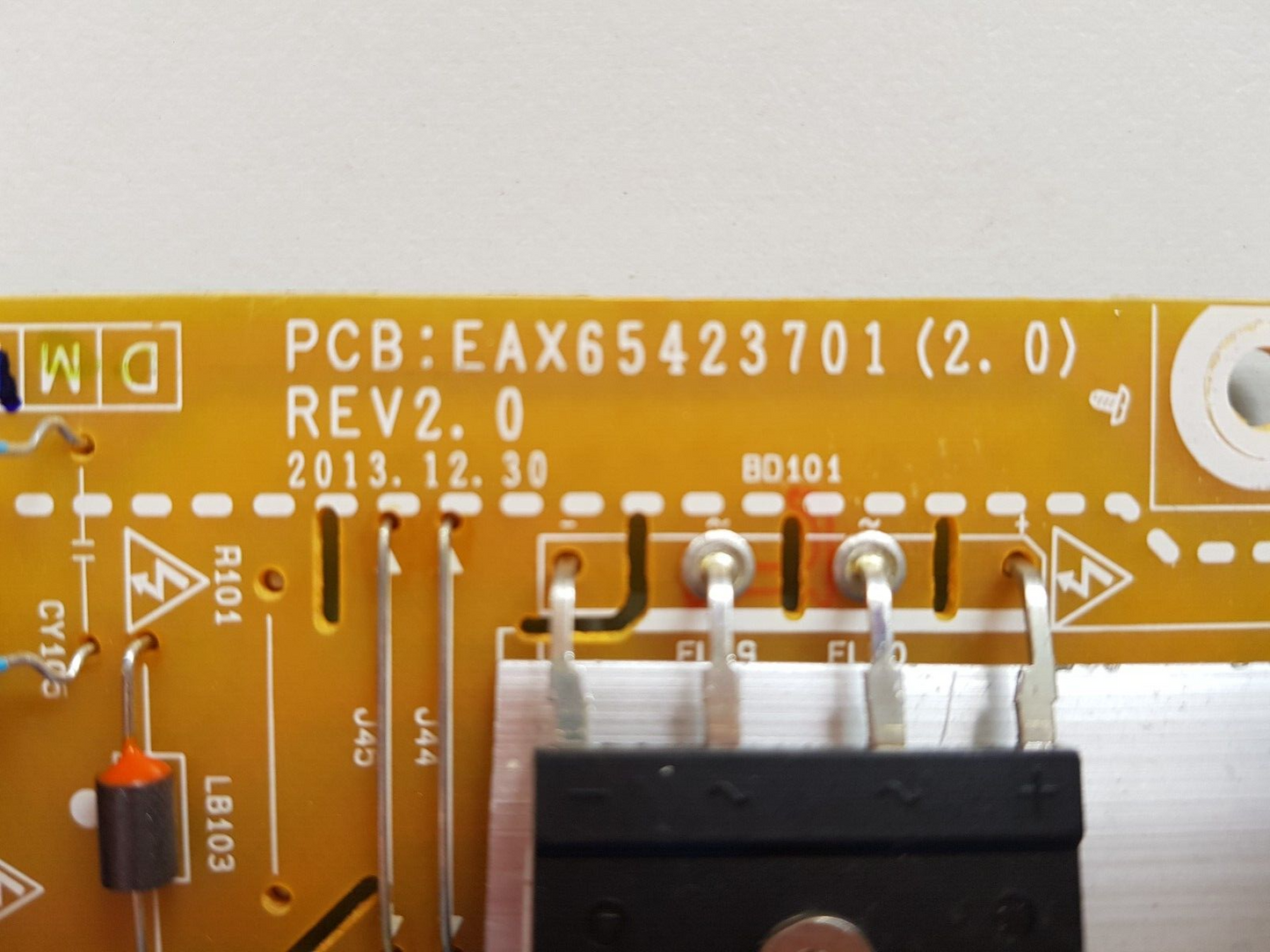 GENUINE LG 42LY340C POWER SUPPLY BOARD EAY63071901 EAX65423701 LGP3742-14PL1