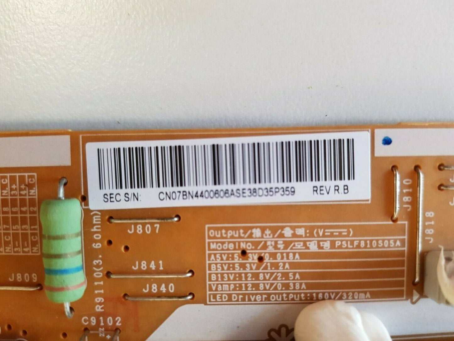 GENUINE Samsung UA32F6300 Power SUPPLY Board BN44-00606A L32S1_DSM PSLF810S05A