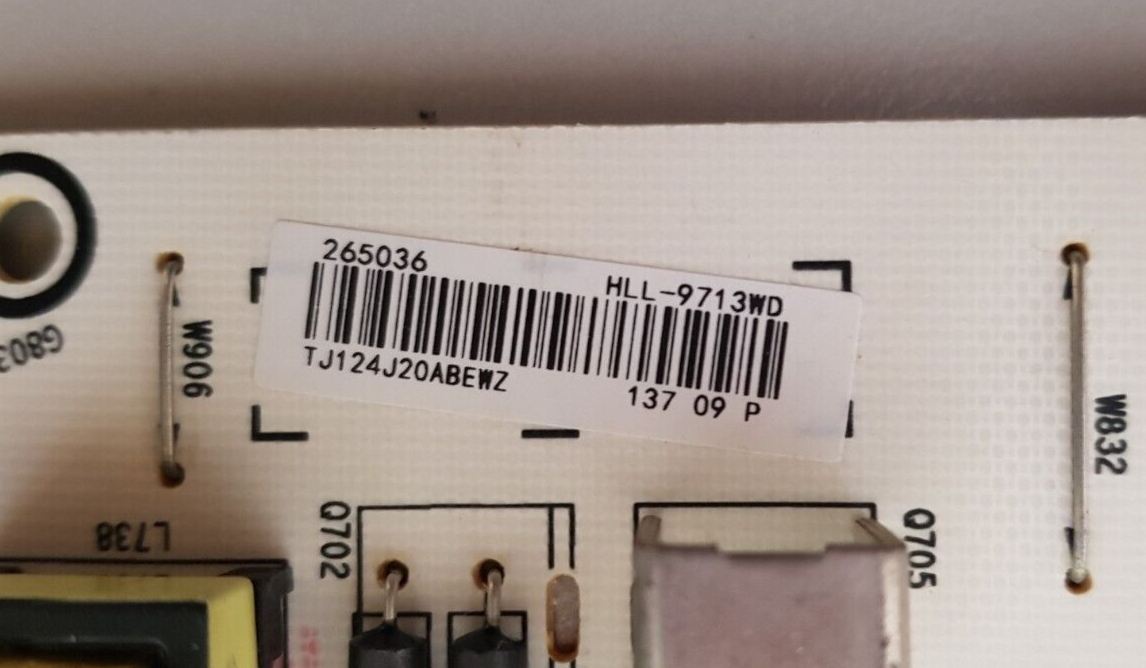 GENUINE HISENSE 50S8 POWER SUPPLY BOARD RSAG7.820.9713 HLL-9713WD